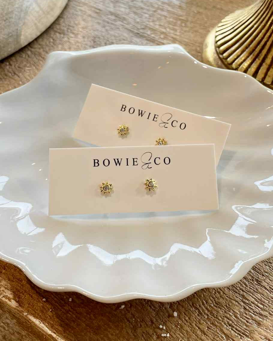 Sunburst Stud Earrings - NEW