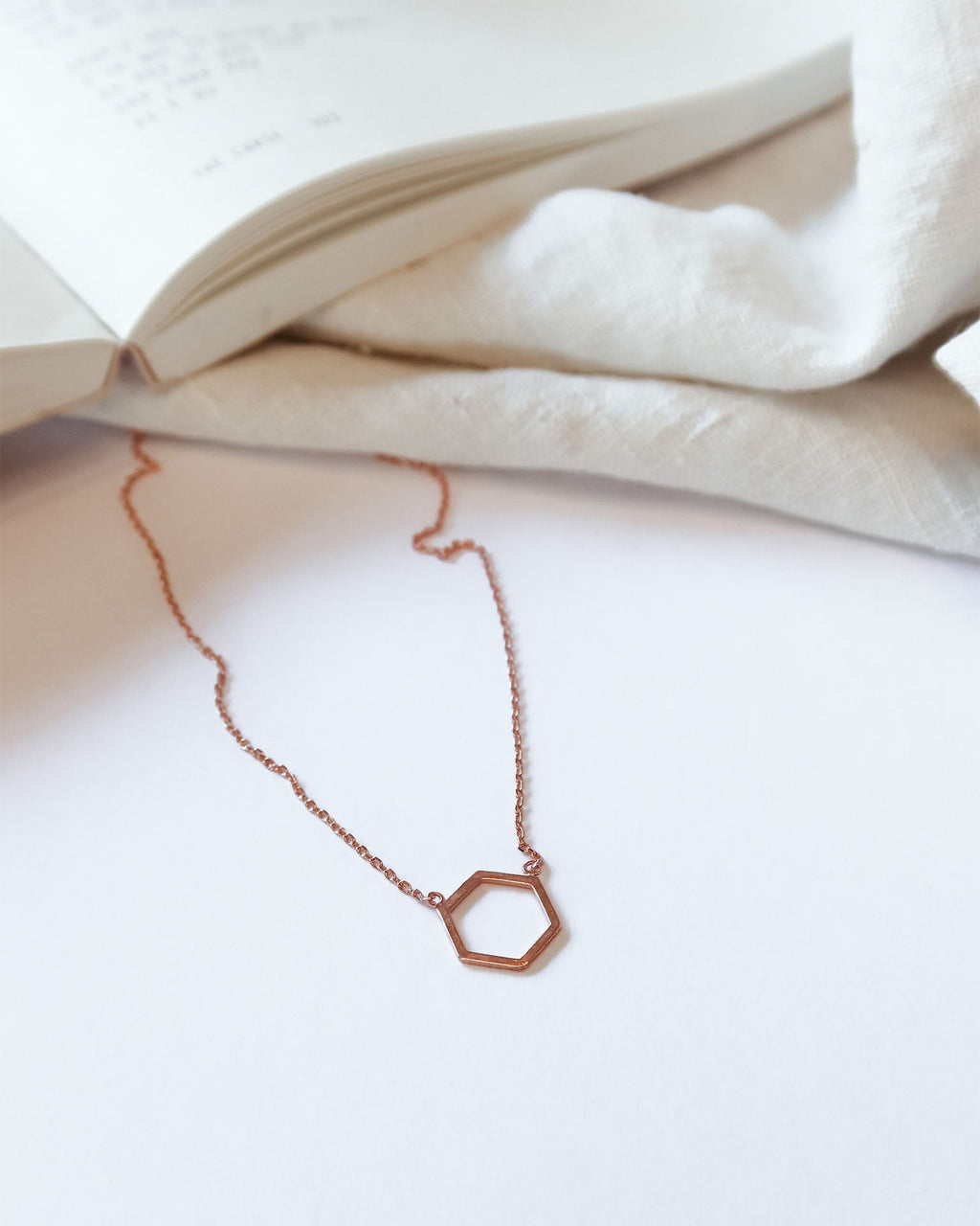 Geo Hexagon Necklace