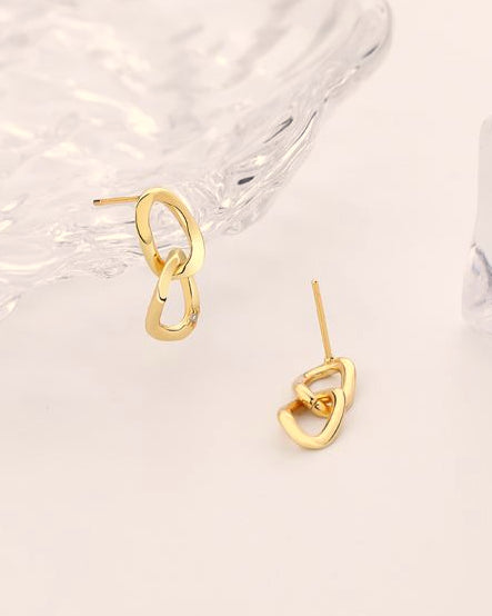 CZ Chain Link Earrings