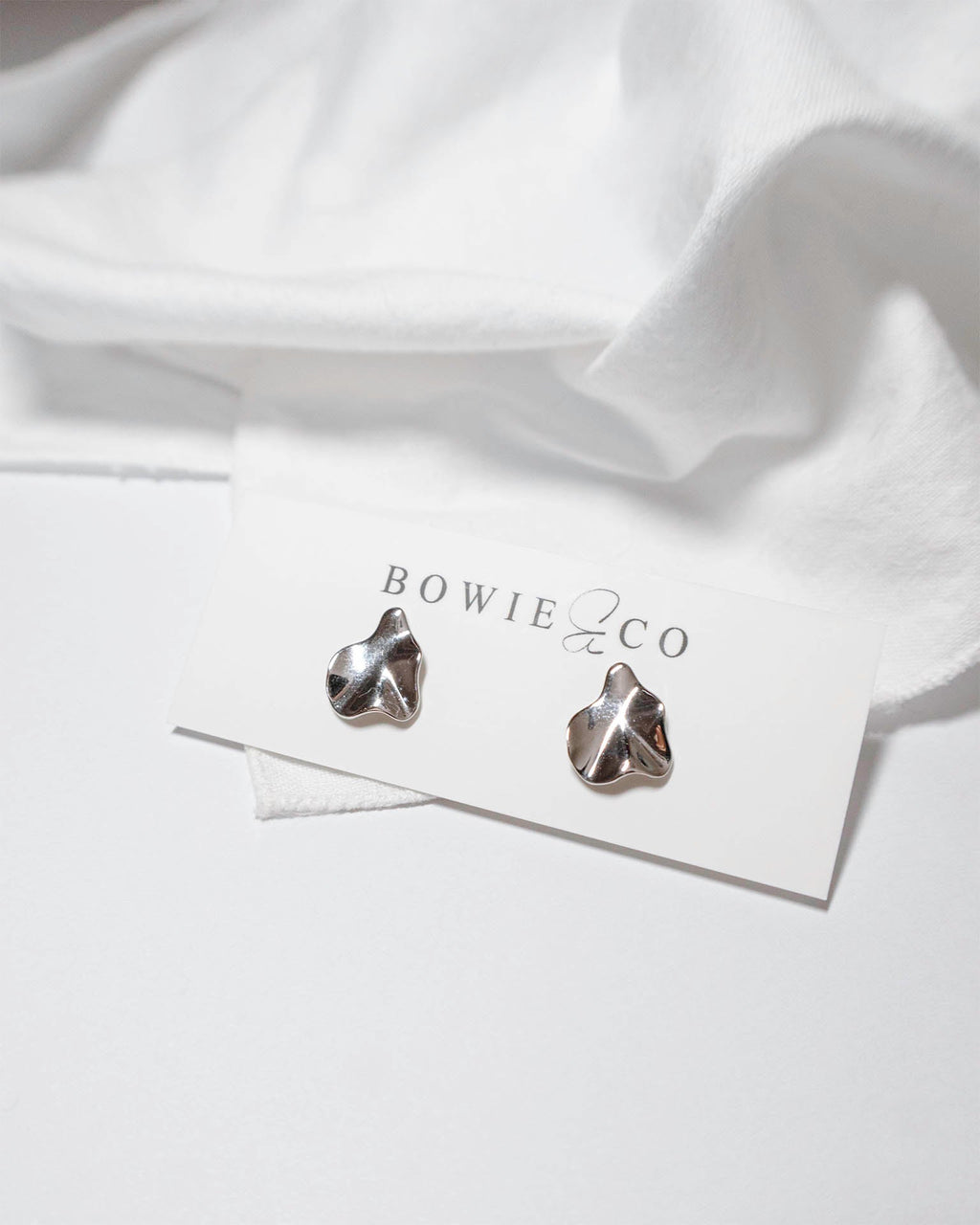 Organic Studs Sterling Silver