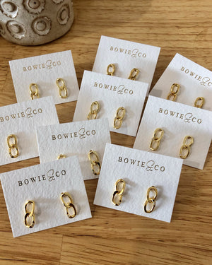 CZ Chain Link Earrings