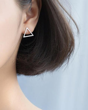 Triangle Geo Stud Earrings