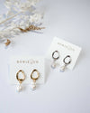 Oceania Organic Shape Pearl Earrings