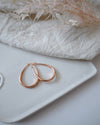 Oval Hoops 18k Rose Gold