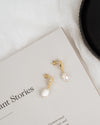 Baroque Pearl Earrings 18k Gold