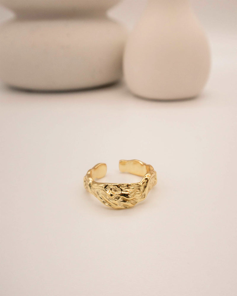 Midas Small Molten Ring 18k Gold