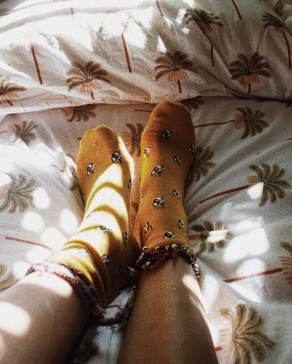 Frenchie Socks Mustard