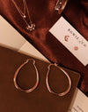 Oval Hoops 18k Rose Gold