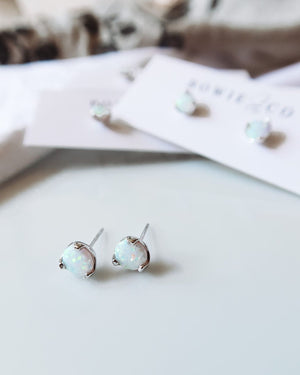 Opal Stud Earrings