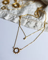 Soleil Double Strand Necklace Gold