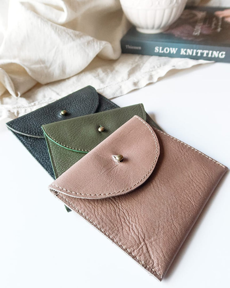 Leather Coin and Card Wallet