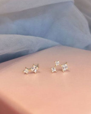 Constellation Stud Earrings 18k Gold