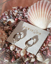 Oceania Organic Shape Pearl Earrings