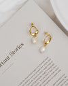 Oceania Organic Shape Pearl Earrings