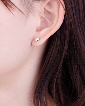 Mini Heart Stud Earrings